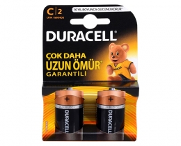 Duracell 1.5V LR14 Alkalin C Orta Boy Pil 2`li Paket