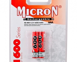 Micron 1.2V 600mah NI-MH AAA İnce Şarjlı Pil