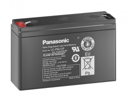 Panasonic 6V 12AH Bakımsız Kuru Akü