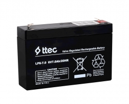 TTec 6V 7AH Bakımsız Kuru Akü