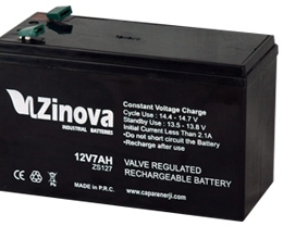 Zinova 12V 7AH Kuru Akü